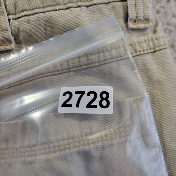 Wrangler Pants Mens 40x28.5 Tag 40x30 Beige Fleece Lined Hiking Outdoors - Picture 6 of 6